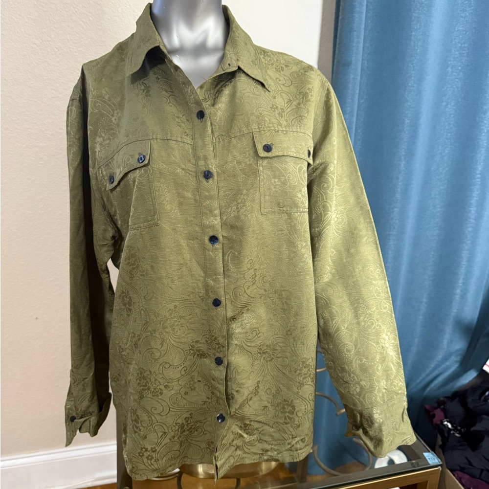 Chico's Sage Green Blouse